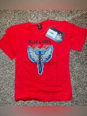 Blac Label Red Short Sleeve Graphic Tee